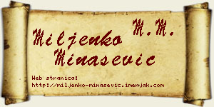 Miljenko Minašević vizit kartica